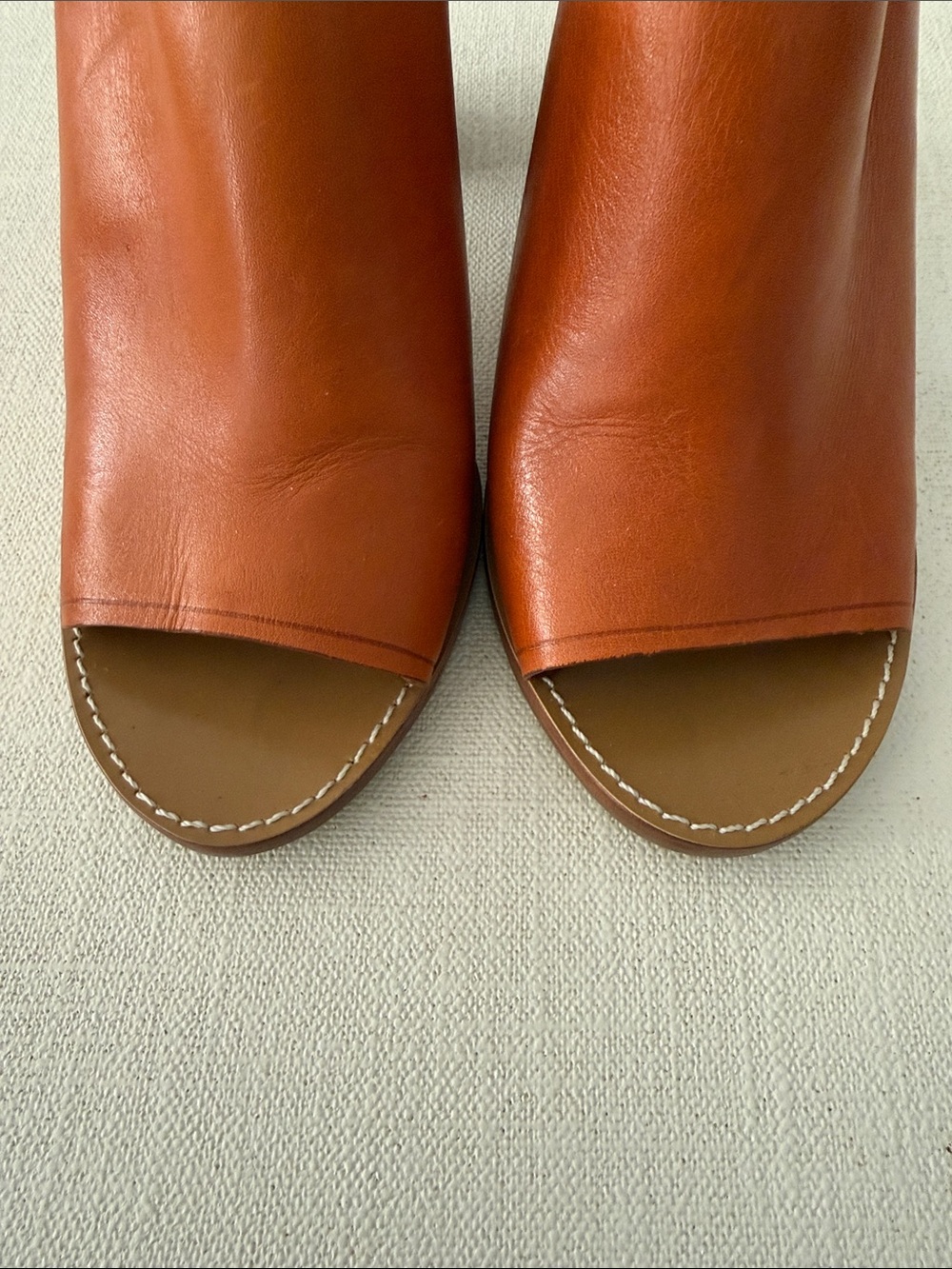 J. Crew Leather Marlow Open-Toe Slide Mule - Picture 2 of 6
